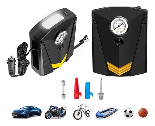 TurboMini Pro - Mini Compresor Portátil Auto Linterna 12v