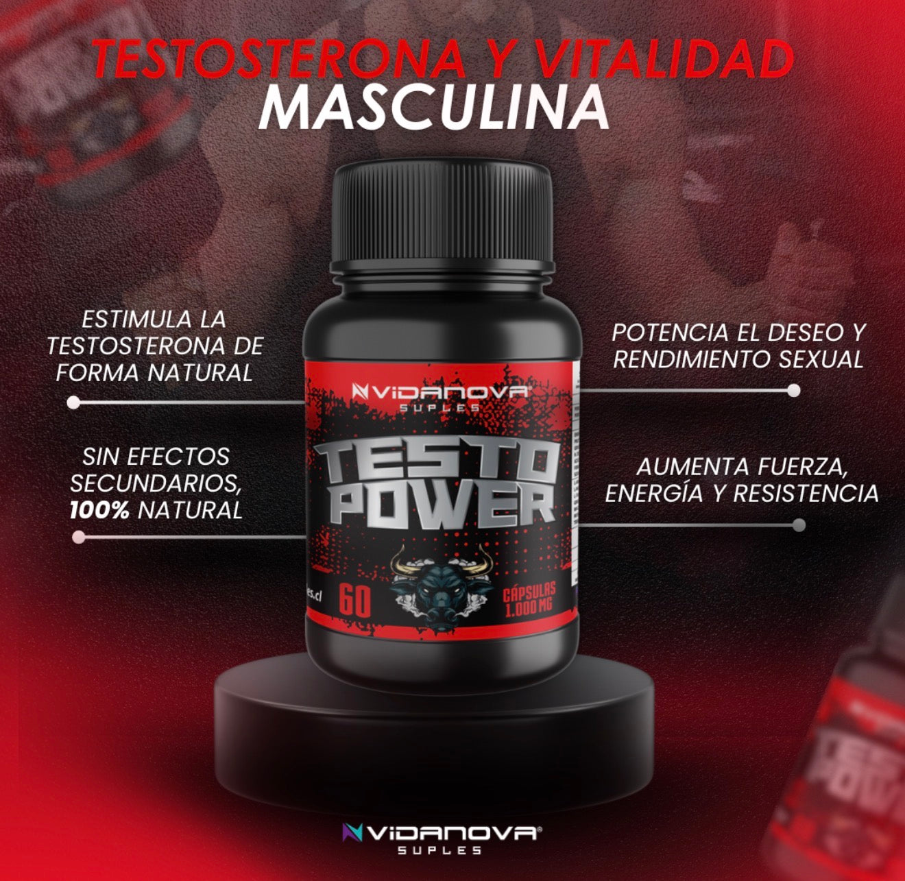 TESTO POWER 1000MG 60CAPS