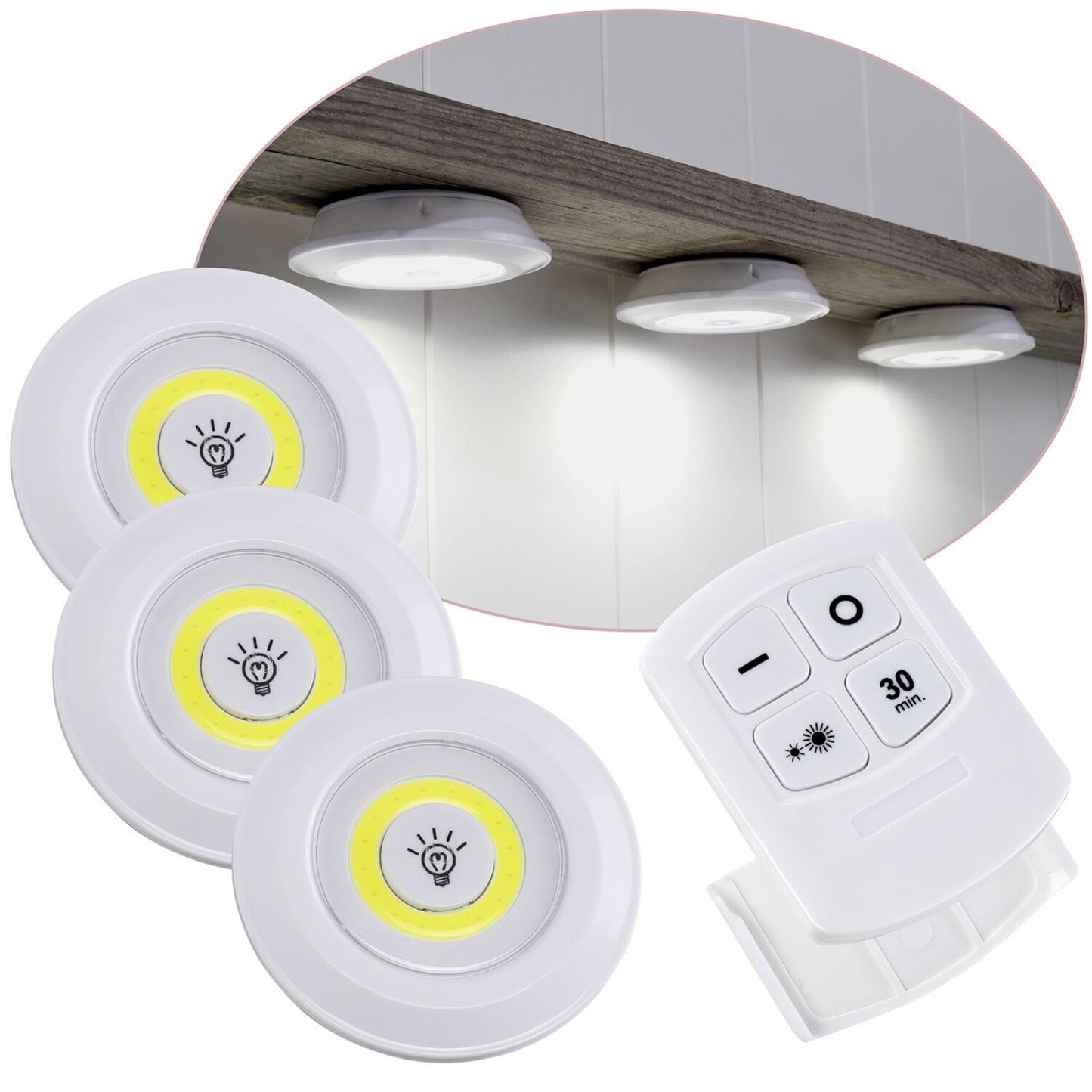 Brillo Infinito - Set 3 Luces Led A Control Remoto