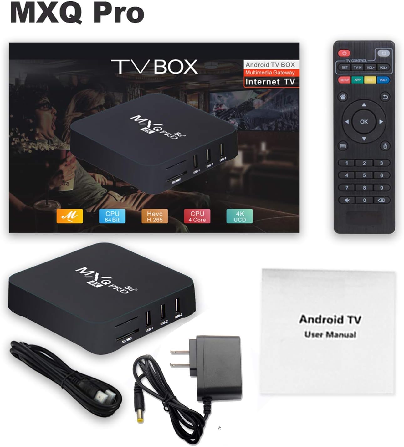 TV BOX 4k Mxq Pro/ Incluye App Magis TV