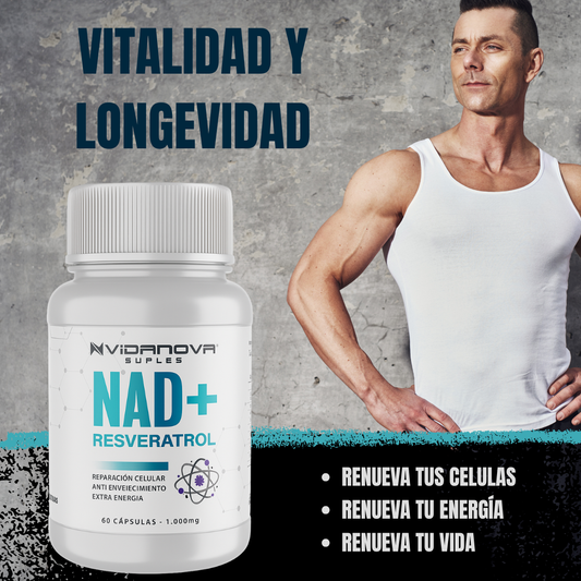 NAD+ RESVERATROL 1000MG 60 CAPS ORIGINAL