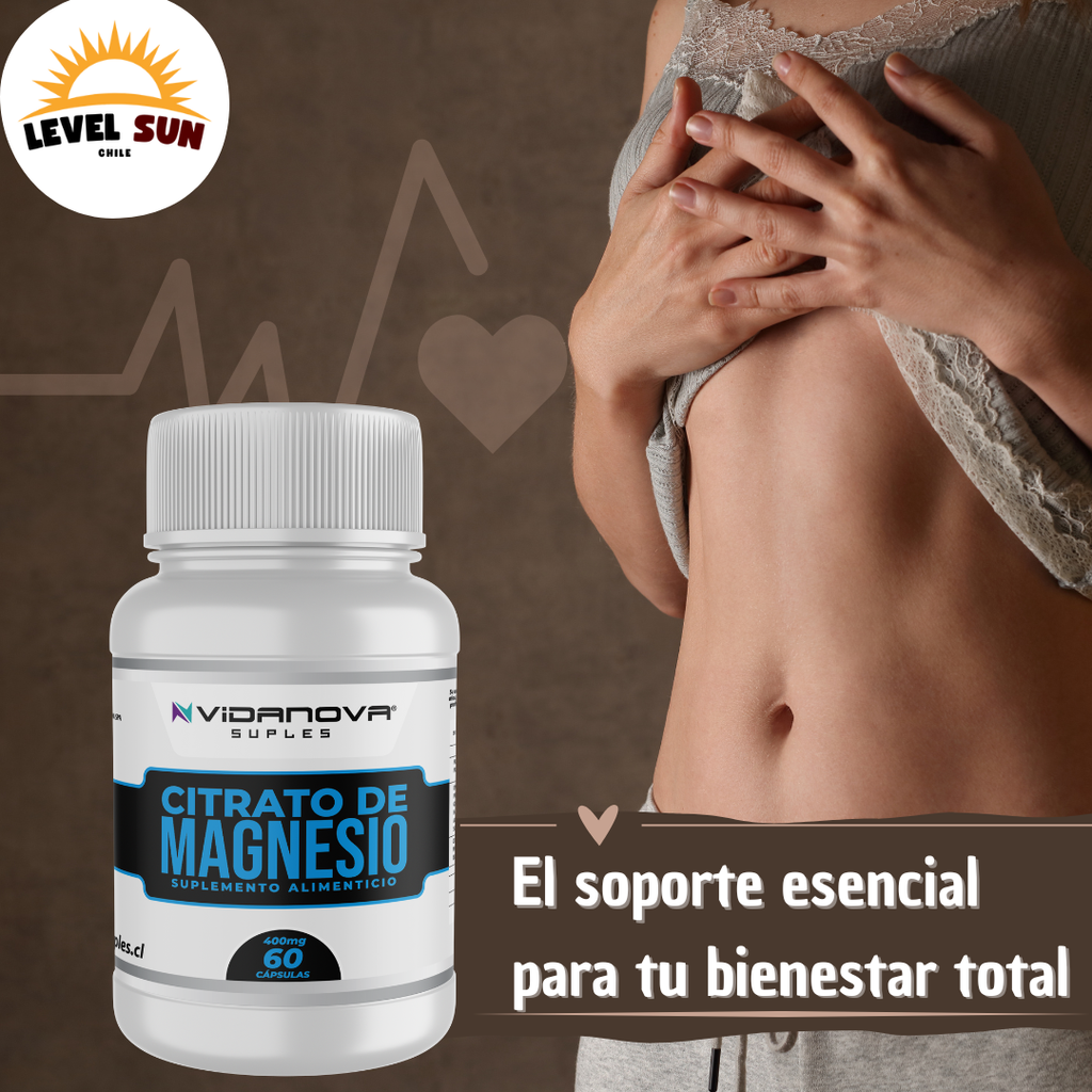 Citrato de Magnesio 400mg 60 Caps