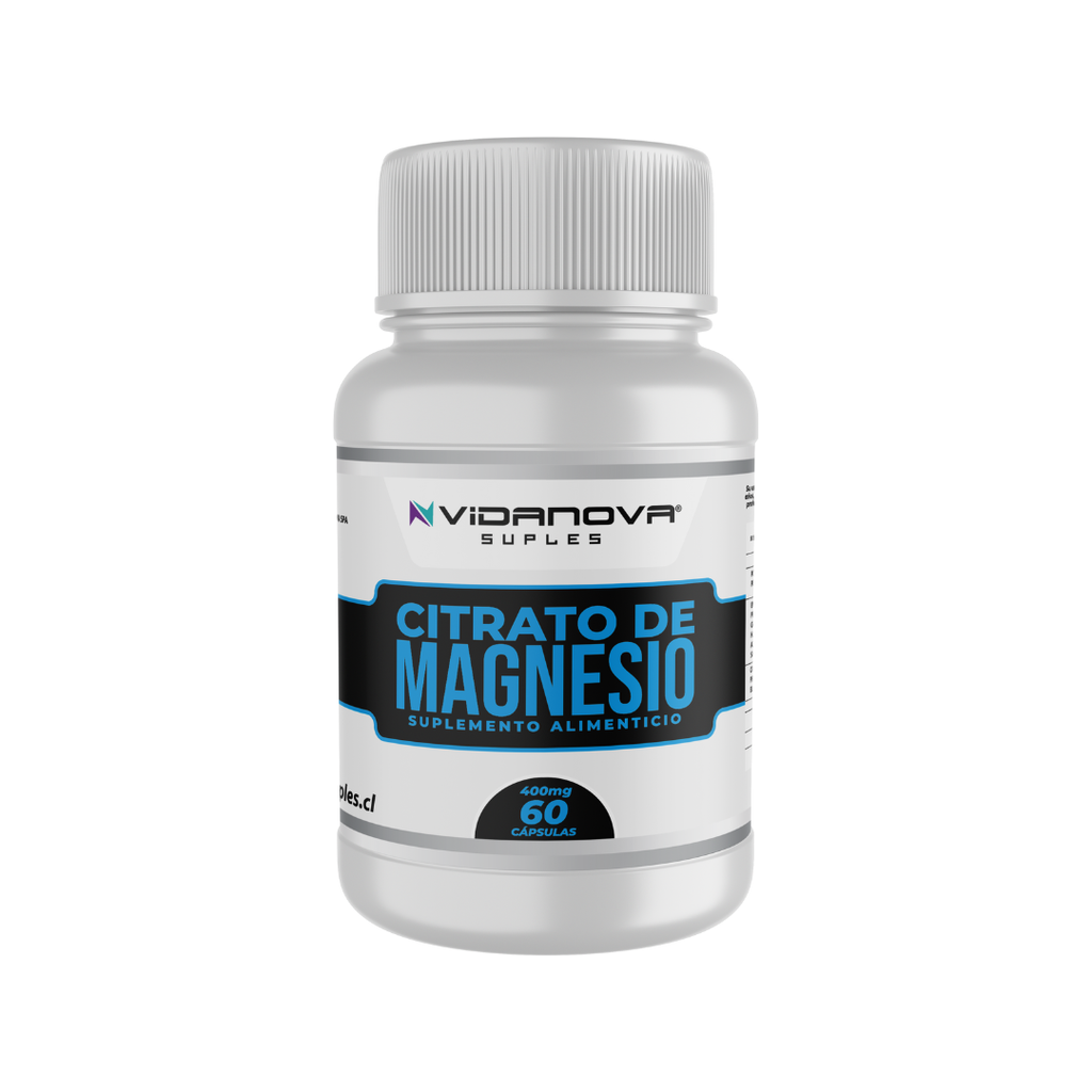 Citrato de Magnesio 400mg 60 Caps